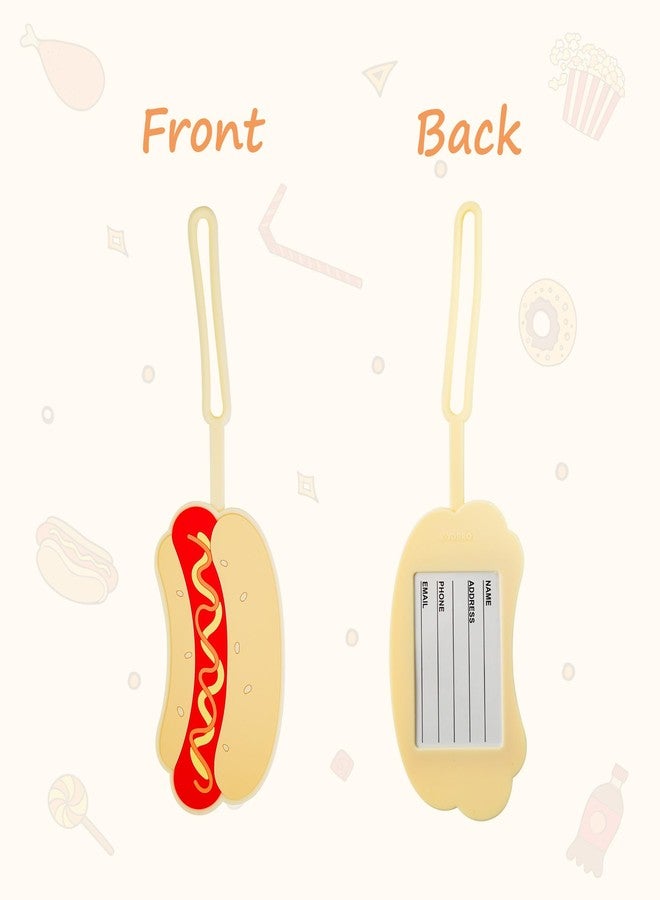 YOBRO Squishy Hot Dog Luggage Tag - Fun PVC Bag Identifier for Travel - Image 3